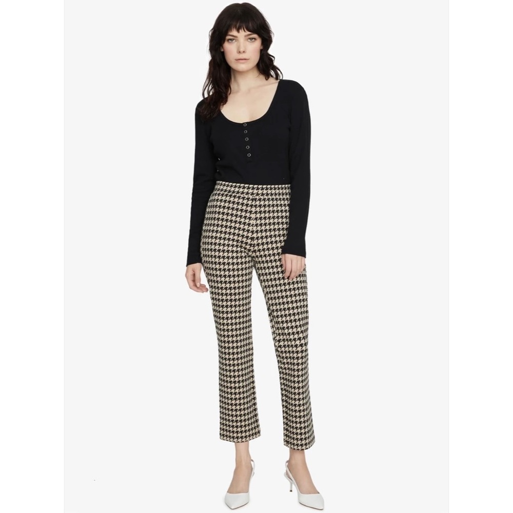 Sanctuary Carnaby Houndstooth Kick Crop Legging